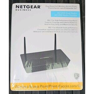 Netgear WAC104-100NAS AC1200 Dual-Band Wireless Access Point NEW/SEALED